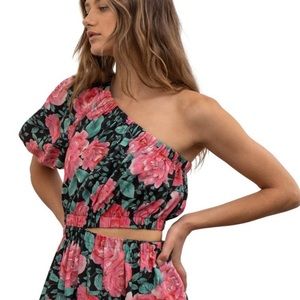 New Maxi Floral Dress with Cutout size S